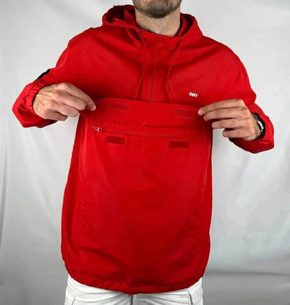 💎 Imperméable Rouge Obey taille L - 100% Polyester 💎