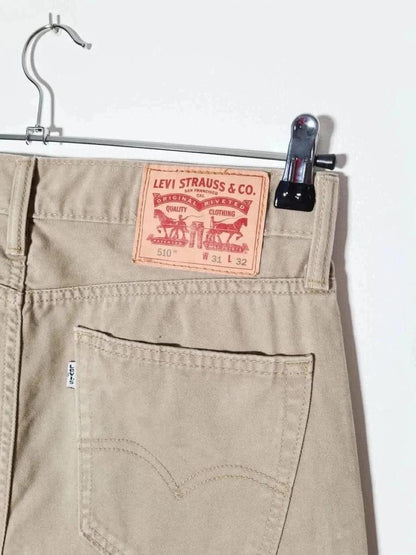 💎 Jean Levi’s 510 Skinny Beige W31 L32 - 100% Coton 💎