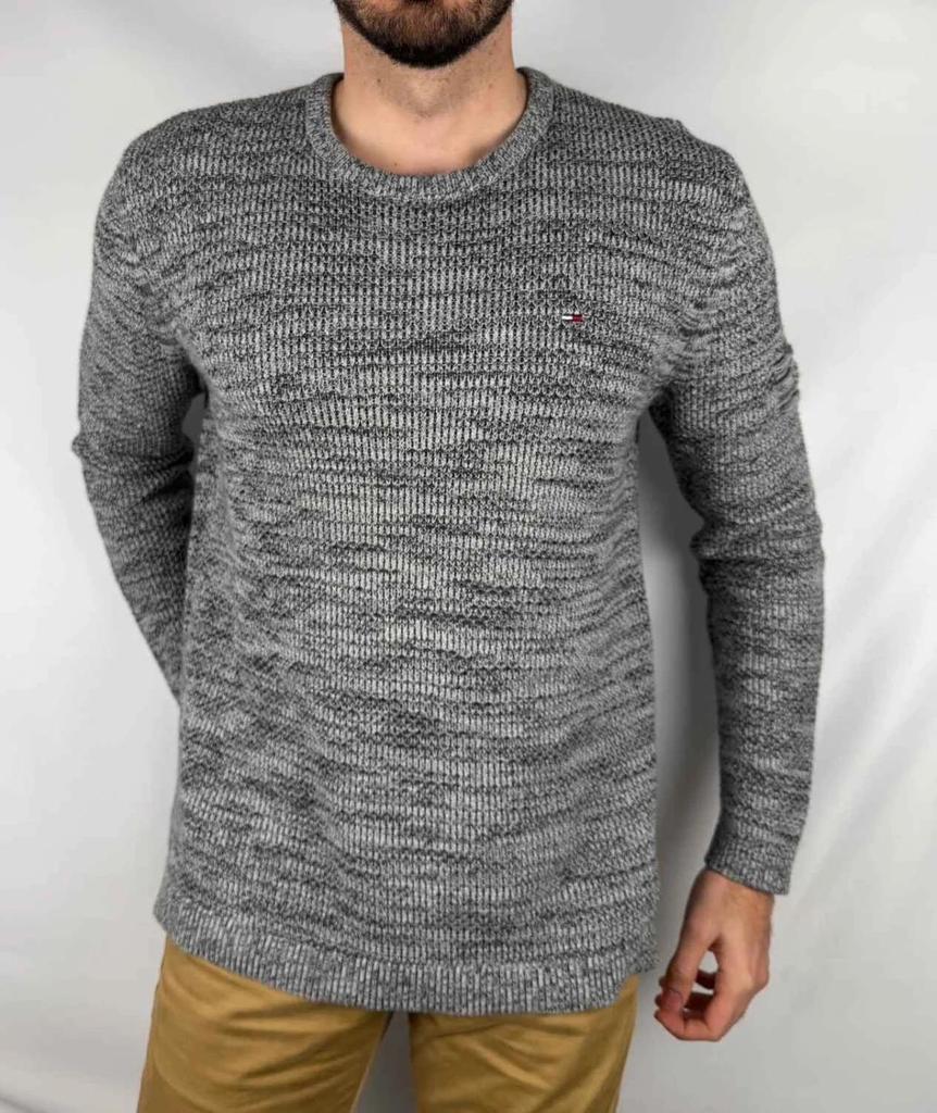 Pull Tommy Jeans Gris Oversize - L