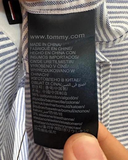 Chemise Tommy Hilfiger Rayée - M