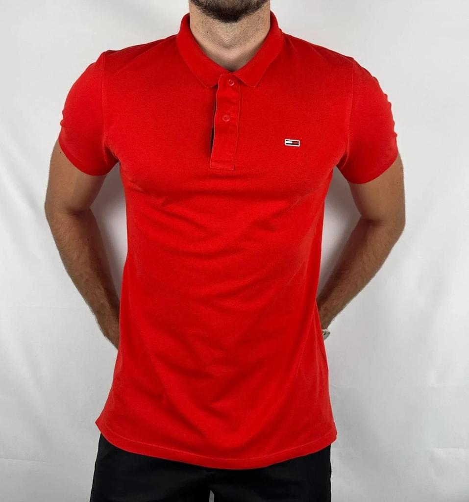 Polo Tommy Jeans Rouge - M
