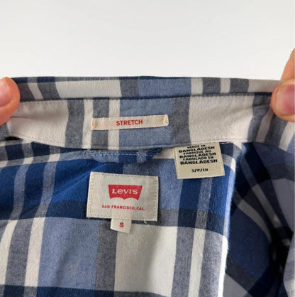💎 Chemise Levi’s à Carreaux Bleue taille S - Coton et Élasthanne 💎