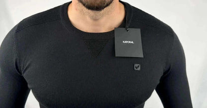 💎 Maglione Kaporal Nero Girocollo taglia S Nuovo - Acrilico / Poliestere / Nylon / Viscosa 💎