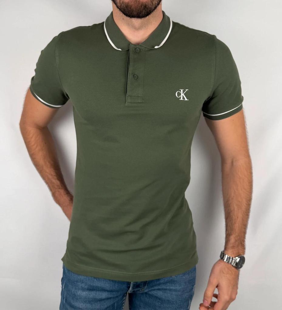 Polo Calvin Klein Kaki - M