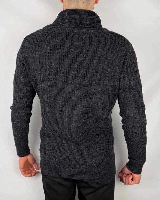 Maglione Tommy Hilfiger Grigio / Nero - L