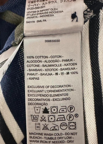 Polo Levi’s Blu Marino a Righe - M