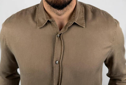 Chemise The Kooples Marron / Kaki - M
