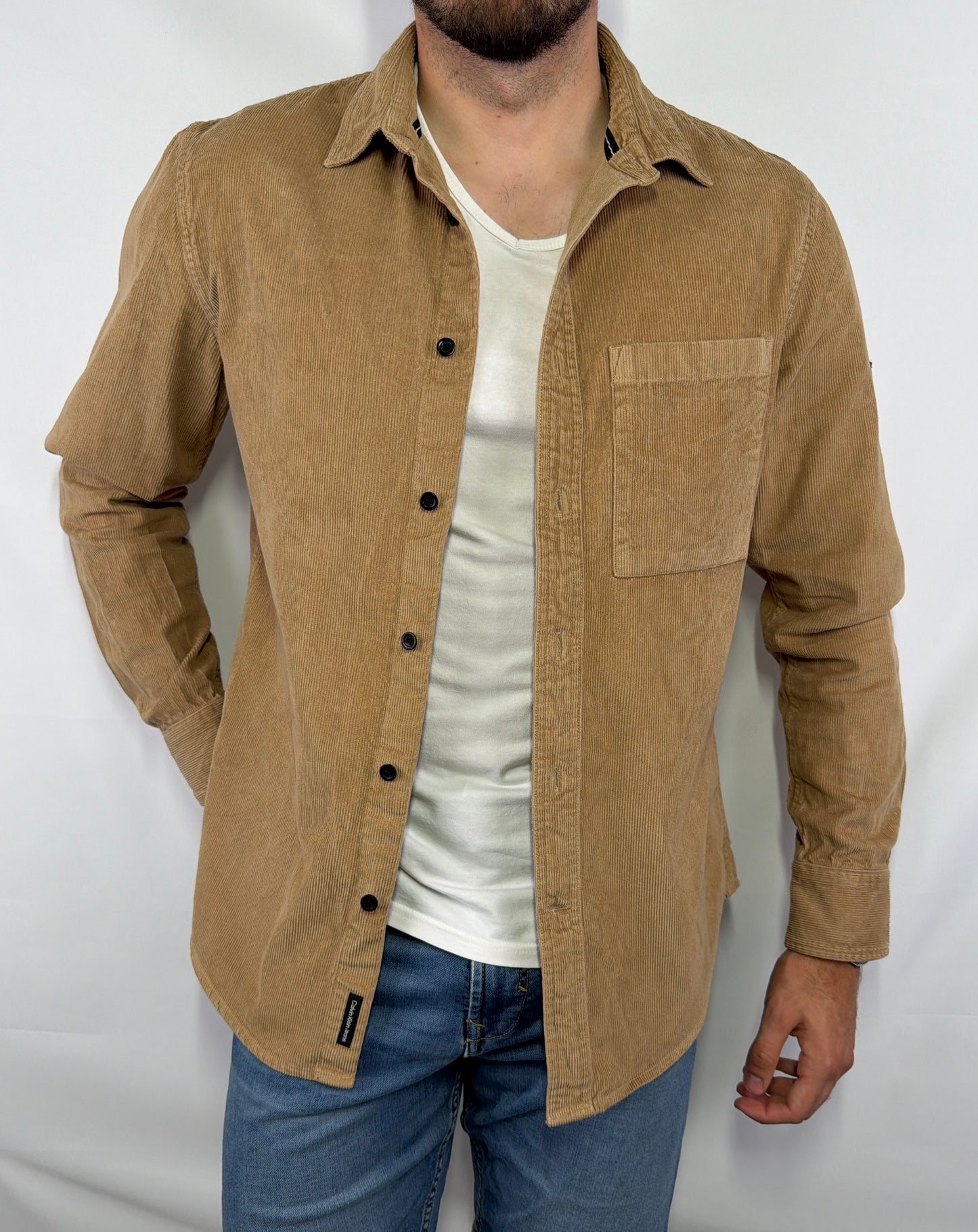 Chemise en Velours Calvin Klein - L