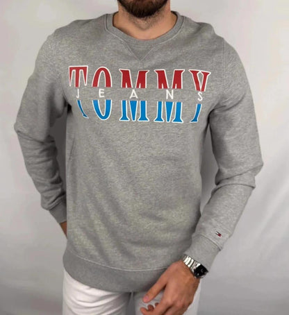 Pull Tommy Jeans Gris - L