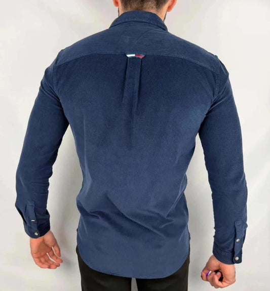 Camicia in velluto Tommy Jeans Blu scuro - S