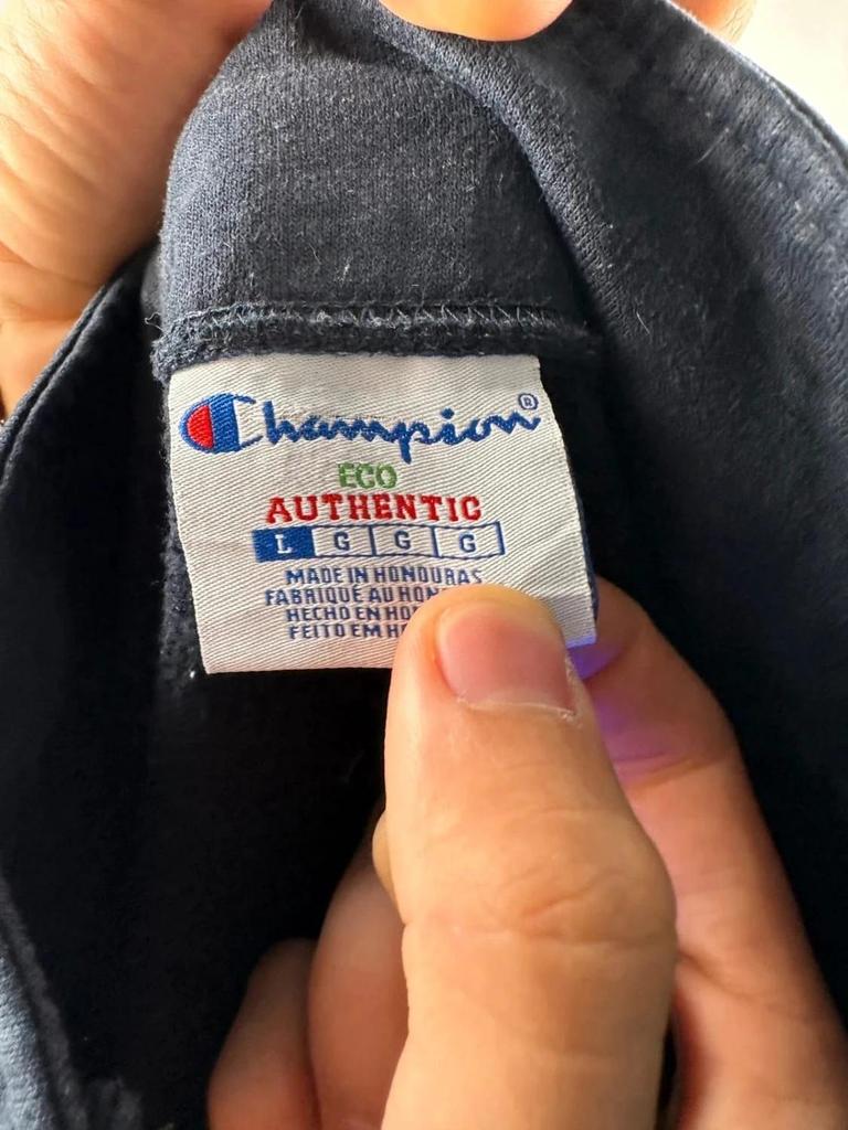 Felpa Champion con zip 1/4 blu navy - L