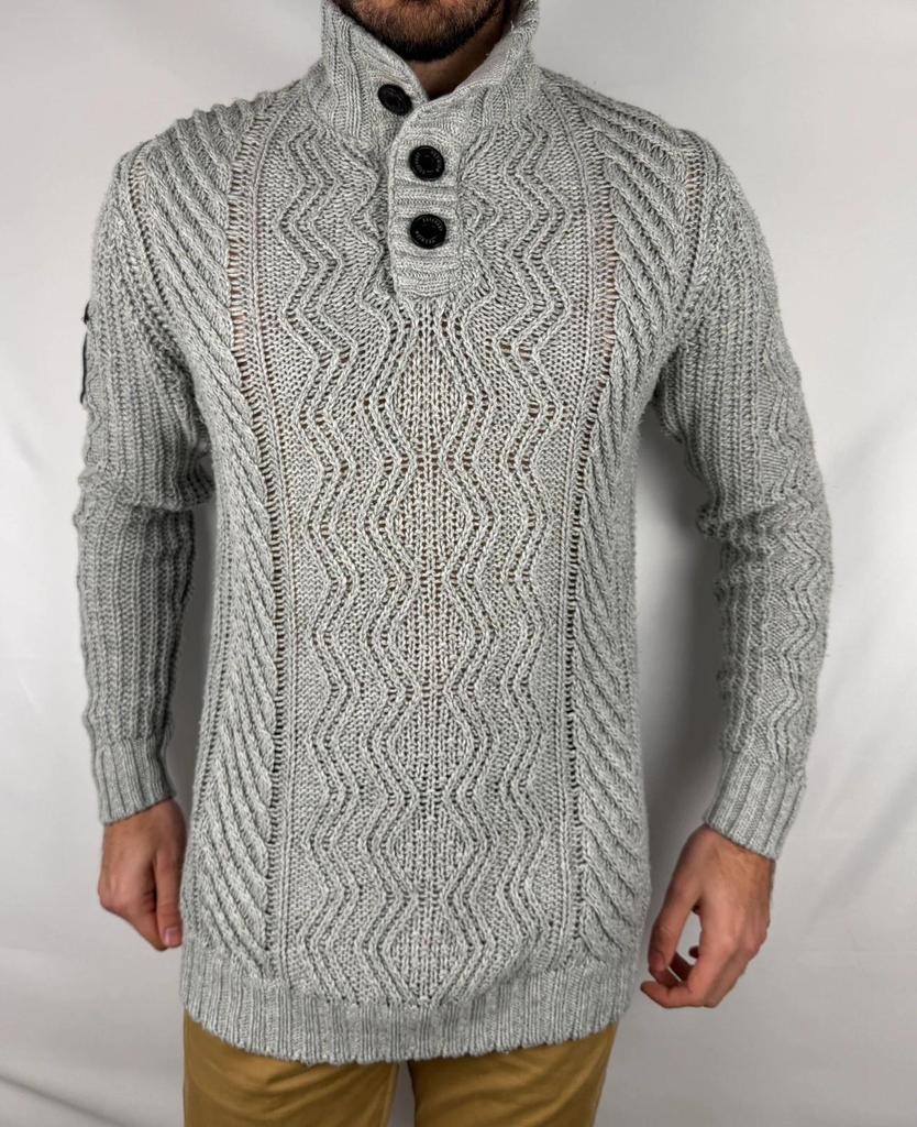 Pull Superdry Épais Gris - L