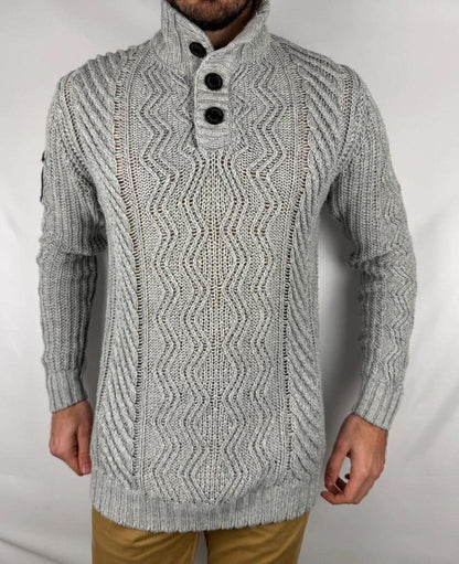 Pull Superdry Épais Gris - L
