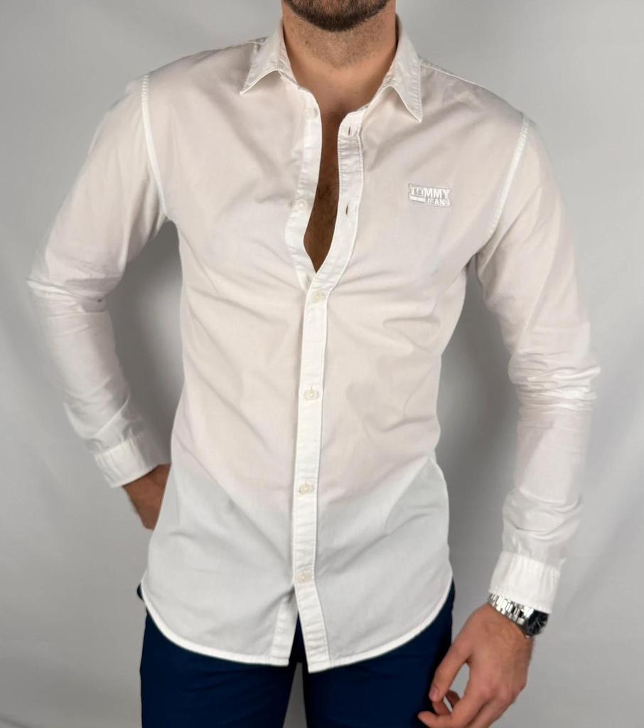 💎 Chemise Tommy Jeans Blanche taille S - 100% Coton 💎