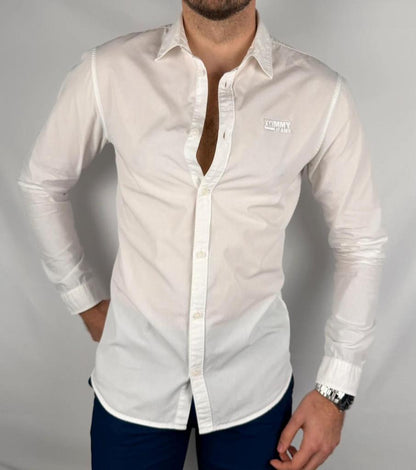 💎 Chemise Tommy Jeans Blanche taille S - 100% Coton 💎