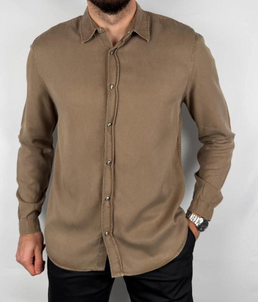 Chemise The Kooples Marron / Kaki - M