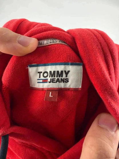 Sweat à Capuche Tommy Jeans Rouge - L