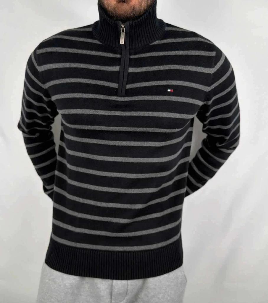 Maglione Tommy Hilfiger Nero e Grigio - S