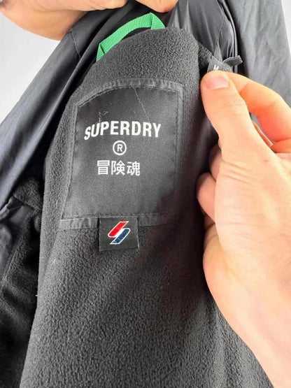 💎 Piumino Superdry Nero taglia M come nuovo - 100% Poliestere 💎