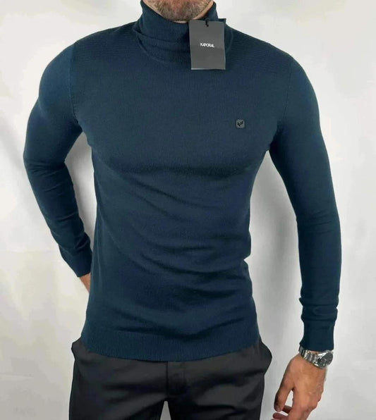 Maglione Kaporal a Collo Alto Blu Marino - S