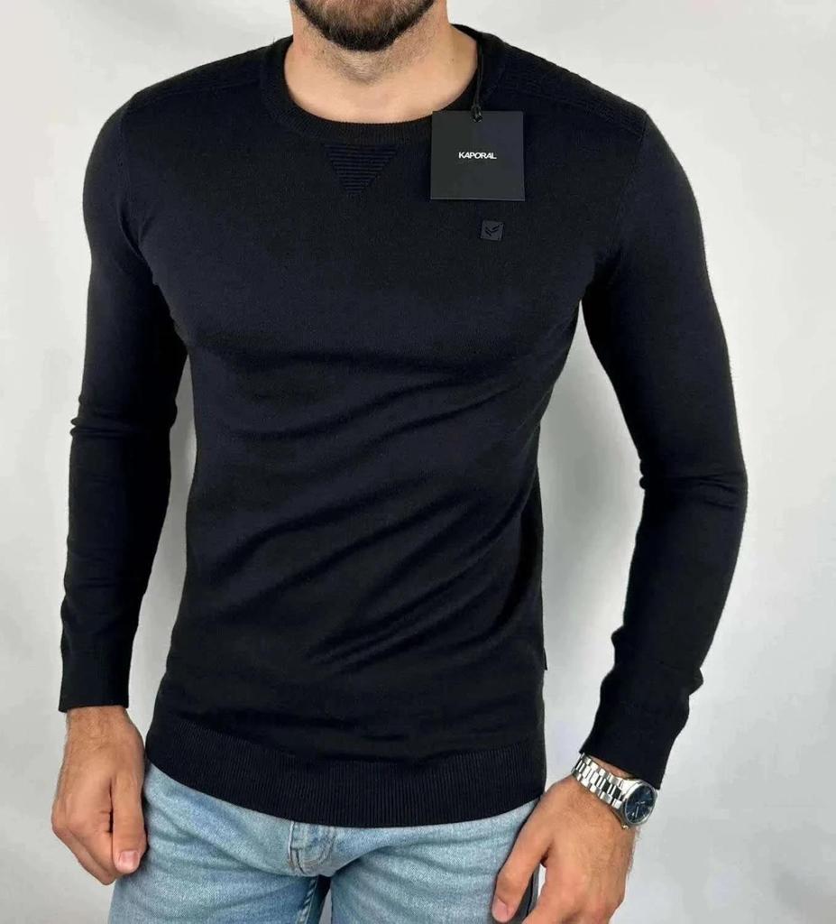 💎 Maglione Kaporal Nero Girocollo taglia S Nuovo - Acrilico / Poliestere / Nylon / Viscosa 💎