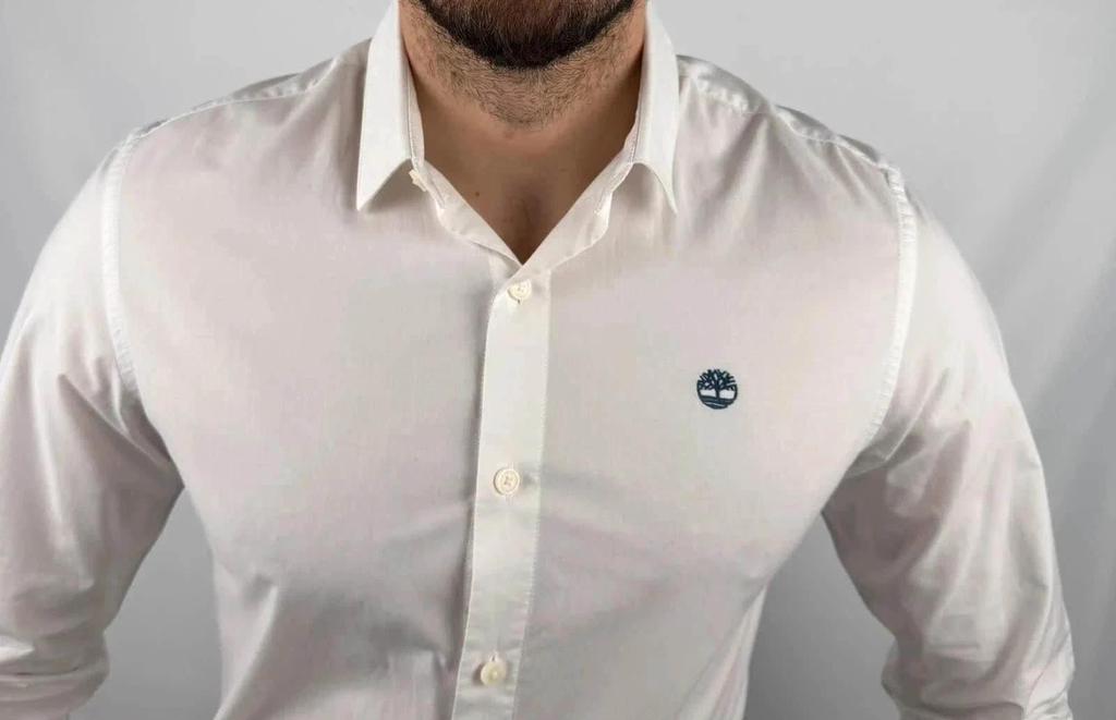 💎 Chemise Timberland Blanche taille S - 100% Coton 💎