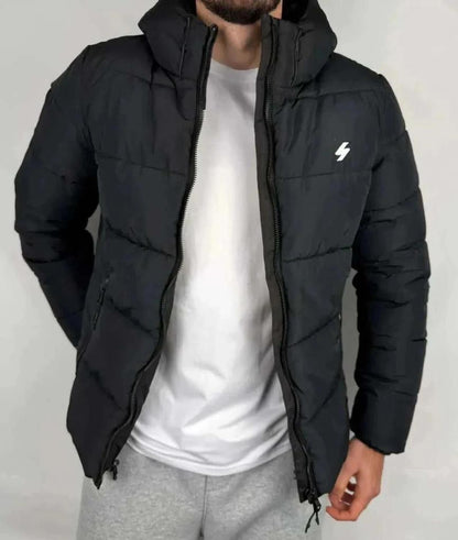 💎 Piumino Superdry Nero taglia M come nuovo - 100% Poliestere 💎