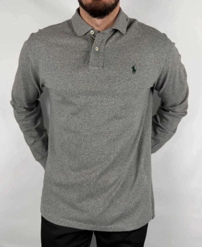 Polo Ralph Lauren Gris Manches Longues - L