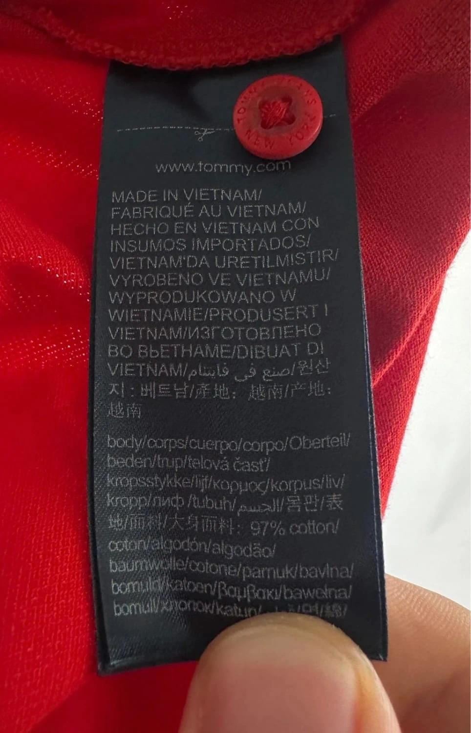 Polo Tommy Jeans Rouge - M