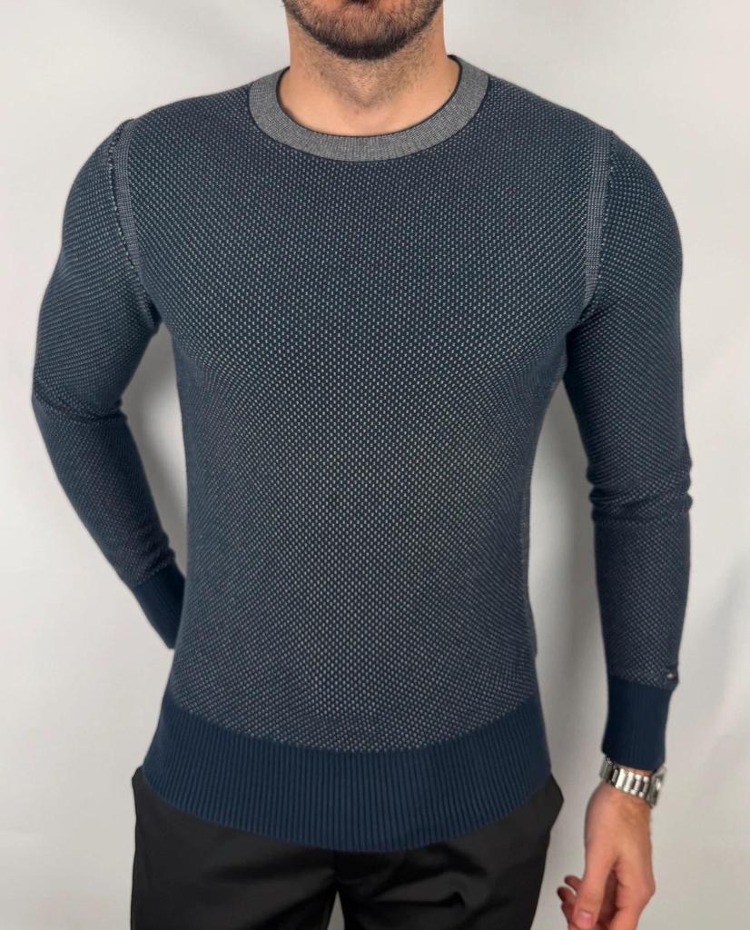 💎 Pull Tommy Hilfiger Marine taille S - 100% Coton 💎