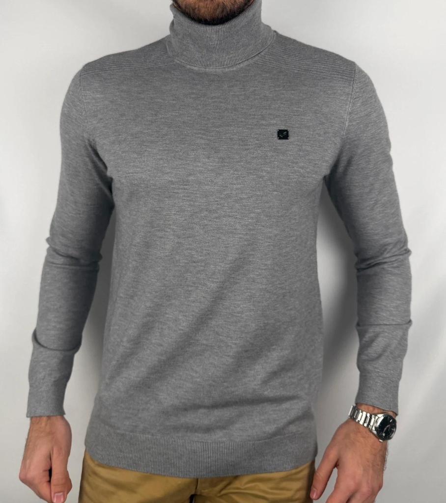 Pull Kaporal Gris à Col Roulé taille L
