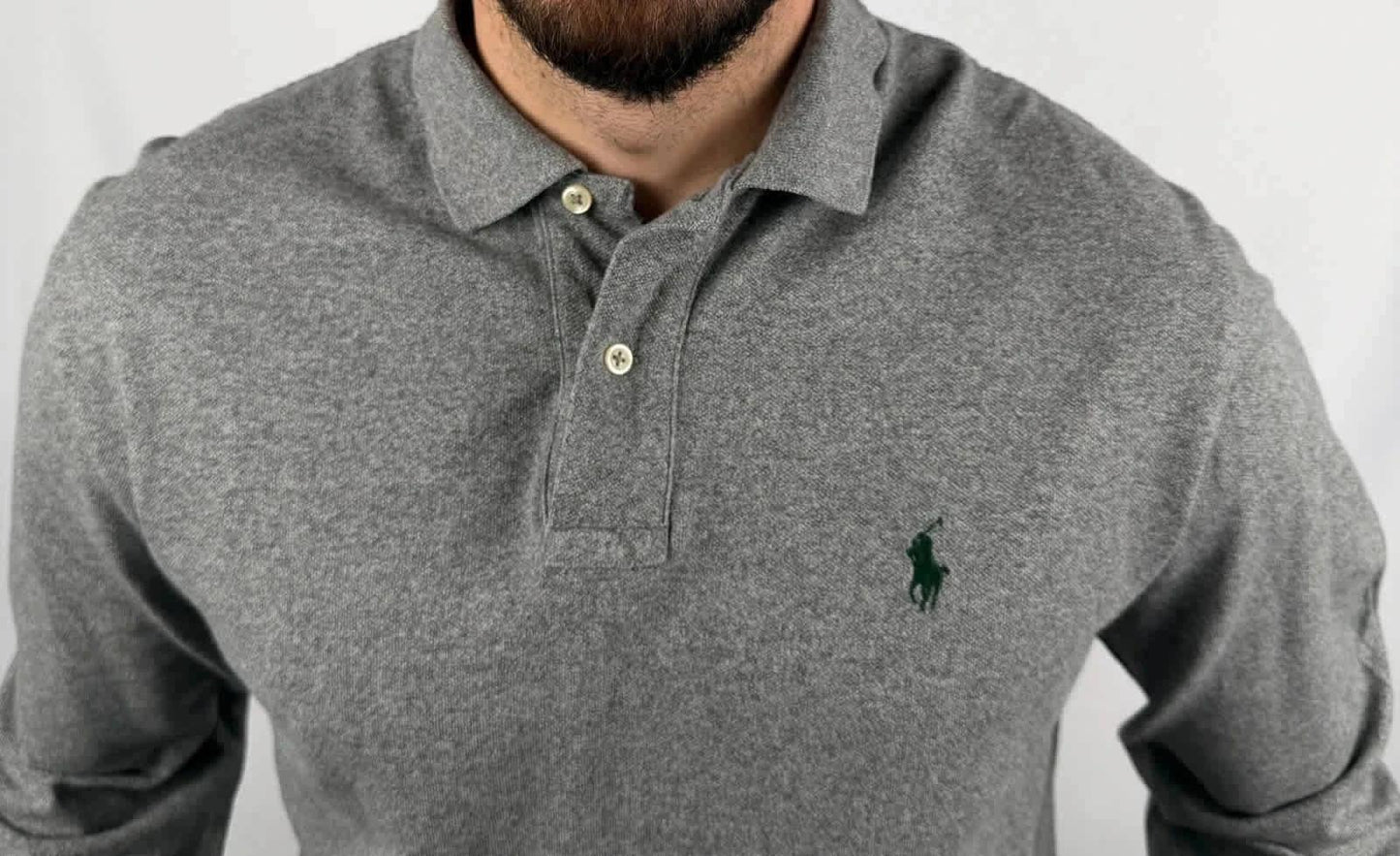 Polo Ralph Lauren Gris Manches Longues - L