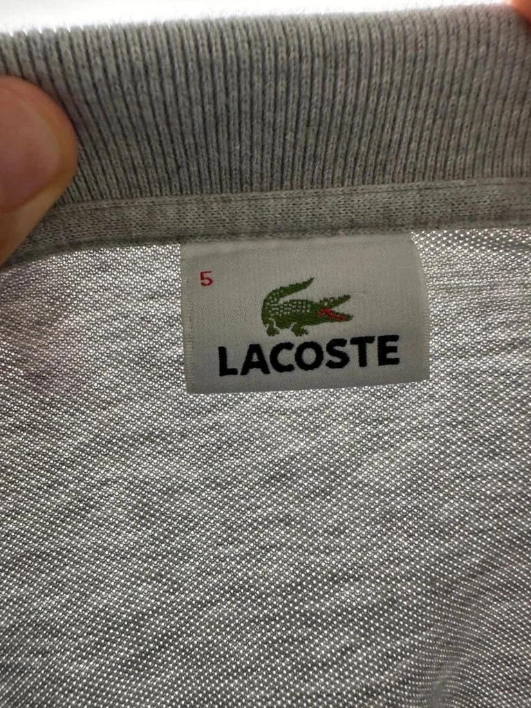 Polo Lacoste Gris - L
