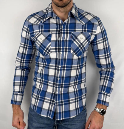 💎 Chemise Levi’s à Carreaux Bleue taille S - Coton et Élasthanne 💎