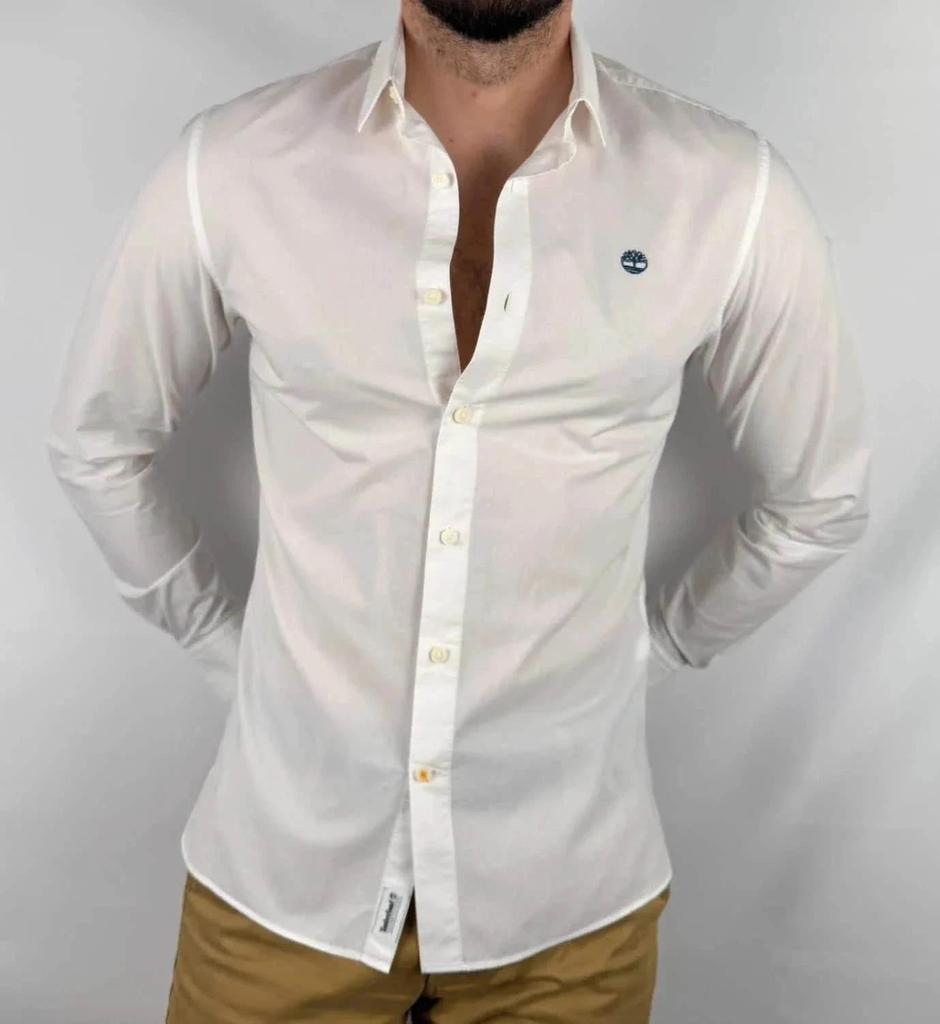 💎 Chemise Timberland Blanche taille S - 100% Coton 💎
