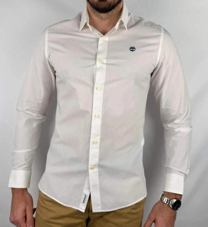 💎 Chemise Timberland Blanche taille S - 100% Coton 💎