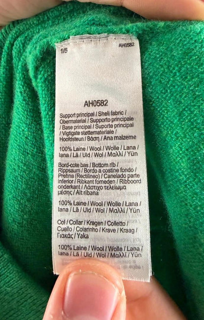 Pull Lacoste Vert en laine type polo