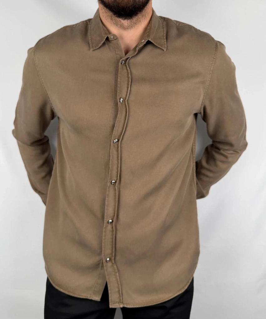 Chemise The Kooples Marron / Kaki - M