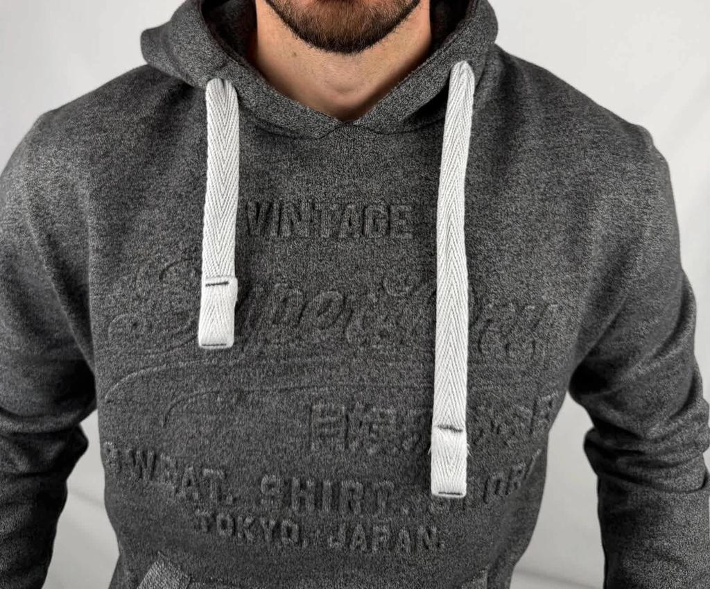 Sweat à Capuche Superdry Gris - L