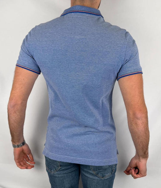 Polo Superdry Lila / Bleu Clair - M