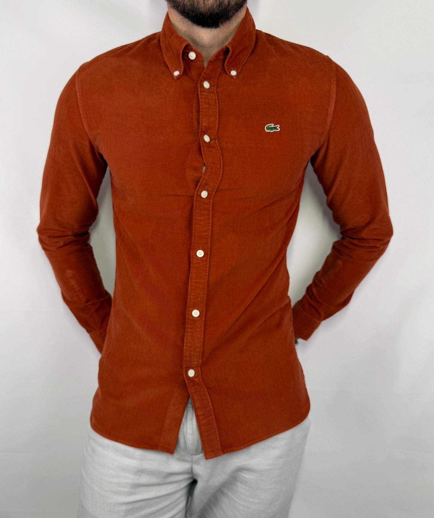Chemise en velours Lacoste - S