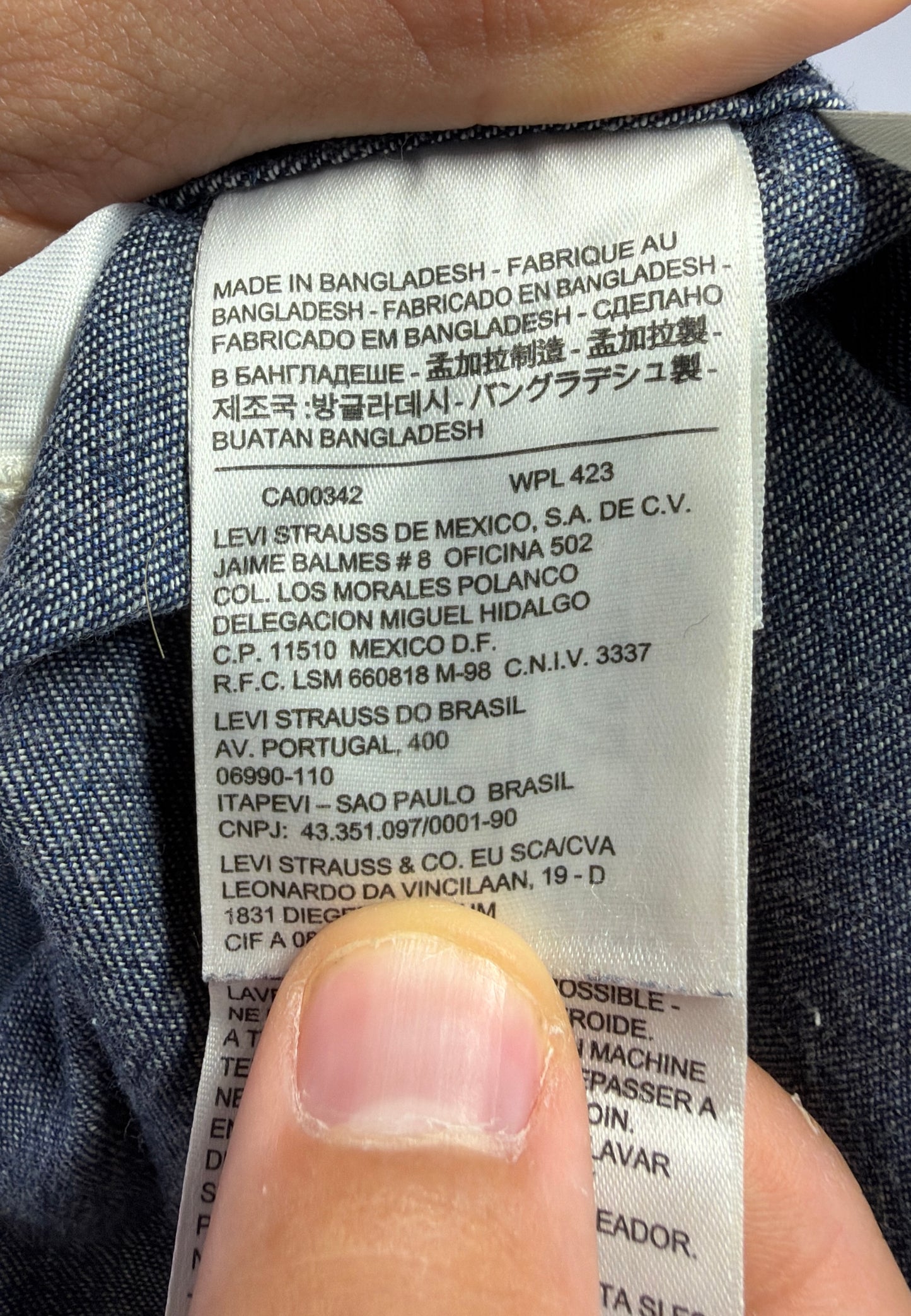 Chemise en Jean Levi’s - XL