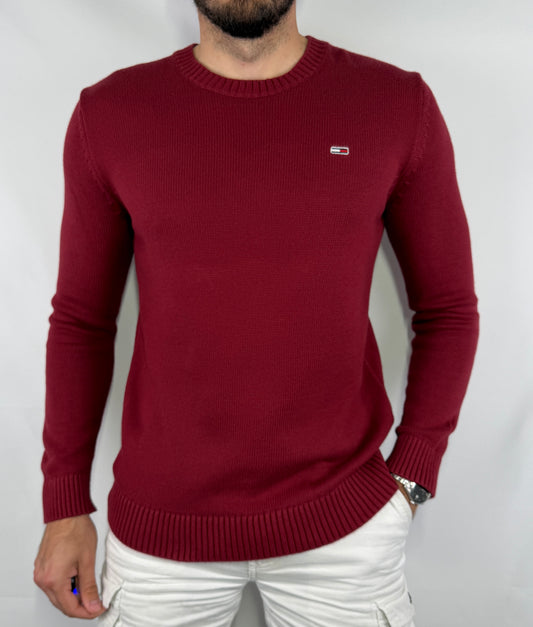 Pull Tommy Jeans homme taille M en parfait état. Pièce seconde main premium sélectionnée par Comptoir Masculin. Expédition rapide depuis la France.
