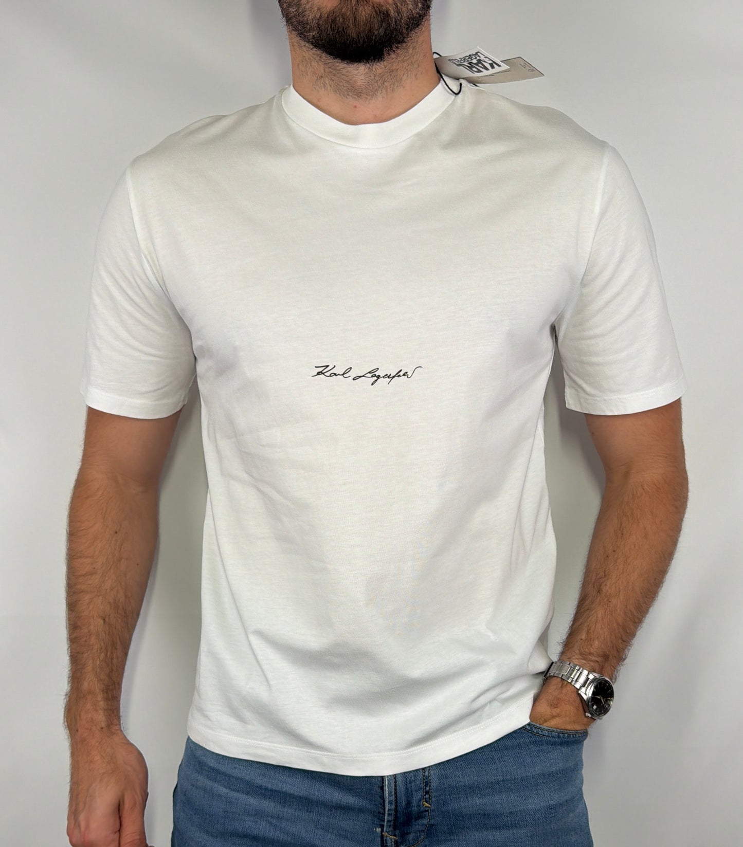 T-shirt Karl Lagerfeld homme taille S neuf. Pièce sélectionnée par Comptoir Masculin. Expédition rapide depuis la France.