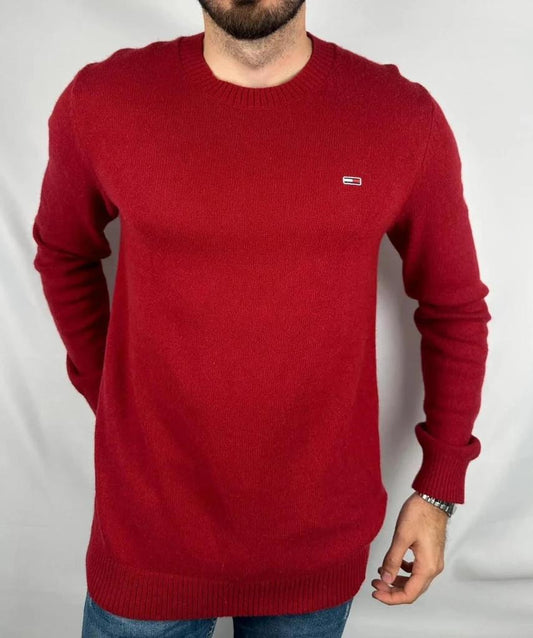 Pullover Tommy Jeans Rosso - XL