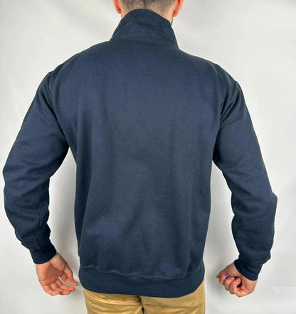 Felpa Champion con zip 1/4 blu navy - L