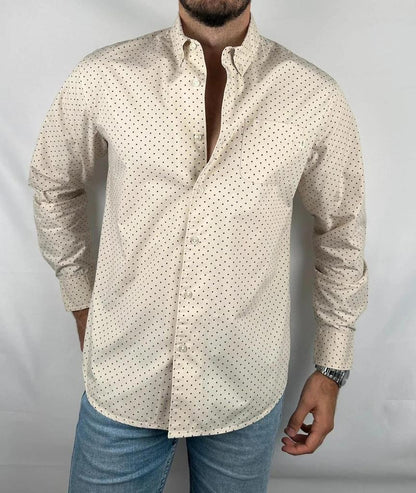 Camicia Obey Bianca a Pois - M