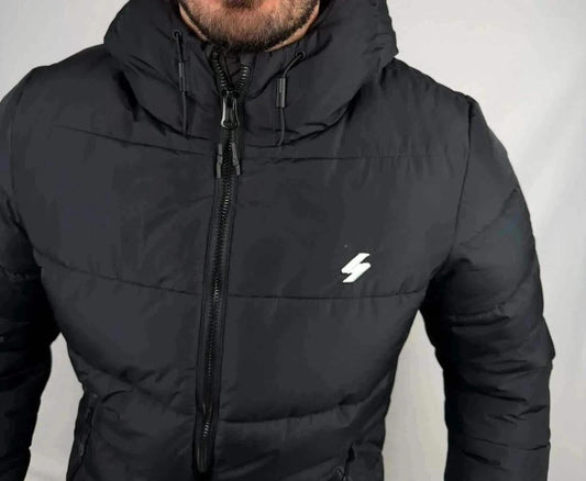 💎 Doudoune Superdry Noire taille M comme neuve - 100% Polyester 💎