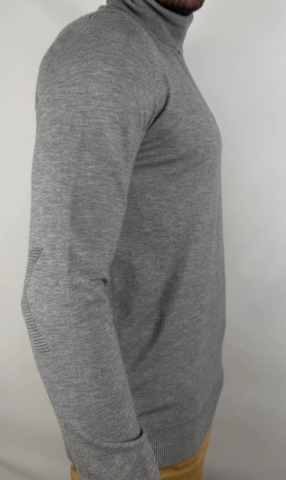 Pull Kaporal Gris à Col Roulé taille L
