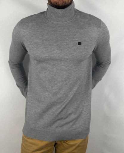 Pull Kaporal Gris à Col Roulé taille L